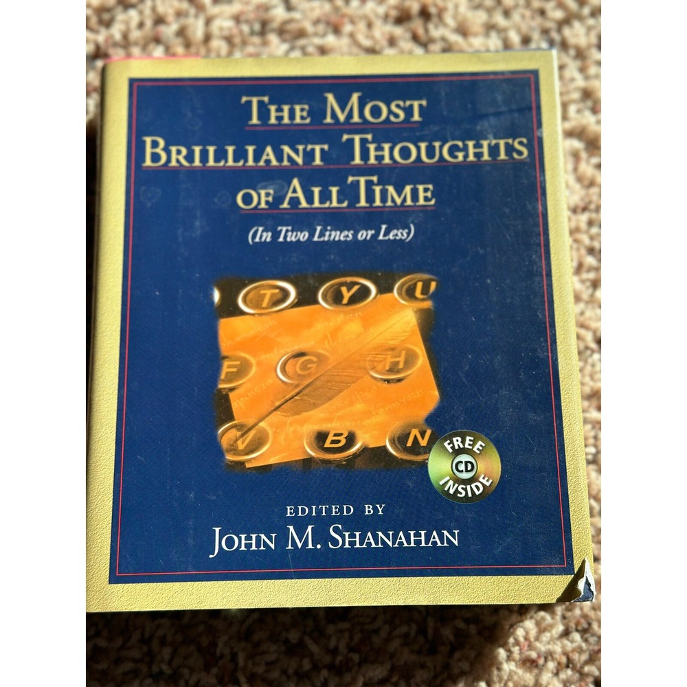 Most Brilliant Thoughts All Time Two‎ Lines Less HB 1st Edition